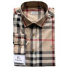 Burberry 40083851 Camicia Uomo Button Down in Twill di Cotone Con Motivo Check Special Price