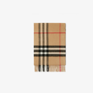 Burberry 80568501 Sciarpa in Cashmere Con Frange Unisex 170x35 Special Price