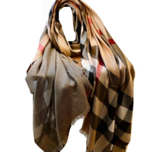 Burberry Sciarpa Pashmina in Cashmere Donna Bicolore 200×70 Special Price