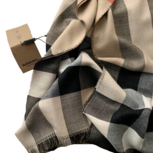 Burberry Sciarpa Pashmina in Cashmere Donna Bicolore 200×70 Special Price