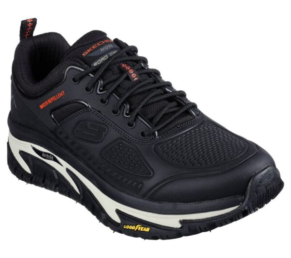 Skechers Recon 237333 BLK Scarpe Sneakers Uomo Memory Foam Fondo Gomma Good Year